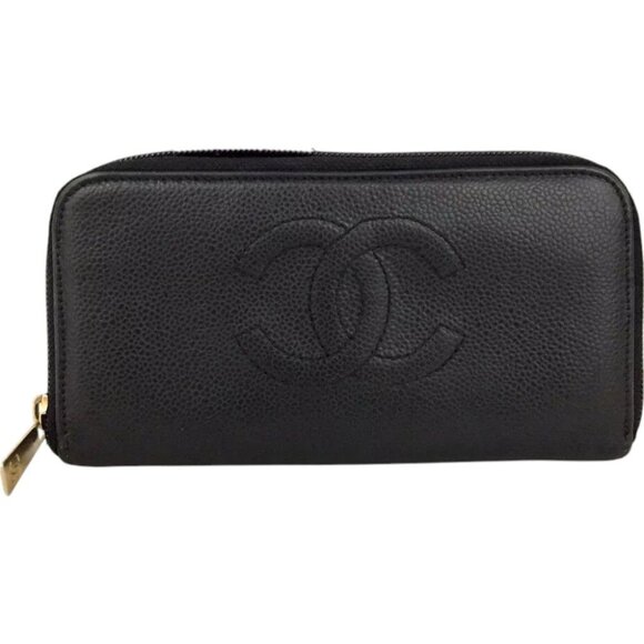 336238BR (S3) Chanel Wallet Long Black Calfskin - Picture 1 of 10
